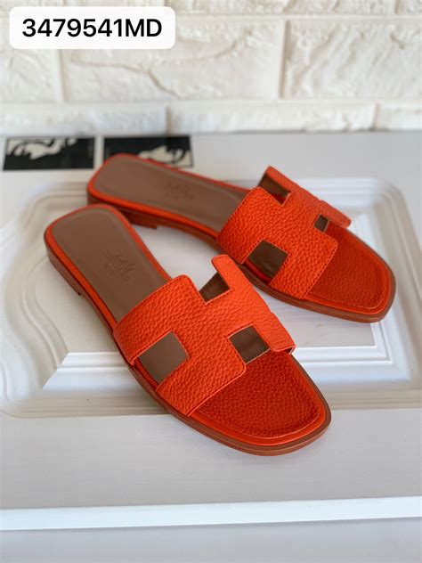 orange hermes shoes|hermes oran sandals.